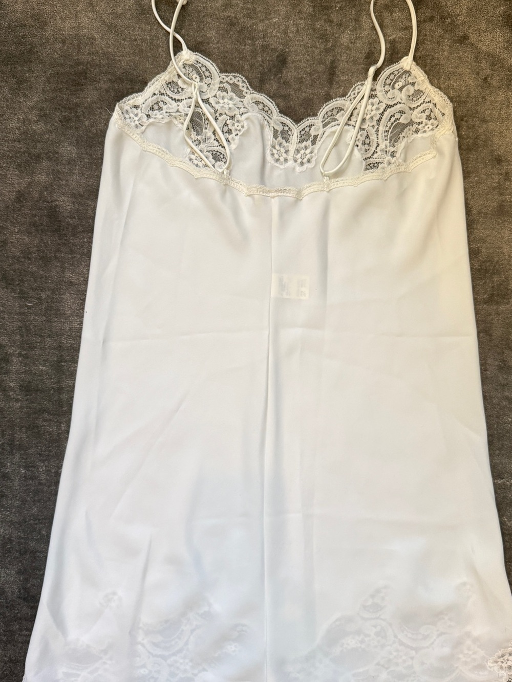 Dior White Lace-Trim Slip Dress - Picture 6 of 6